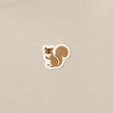 ベビー　あたまするっと二重編み刺繍入りスウェットシャツ