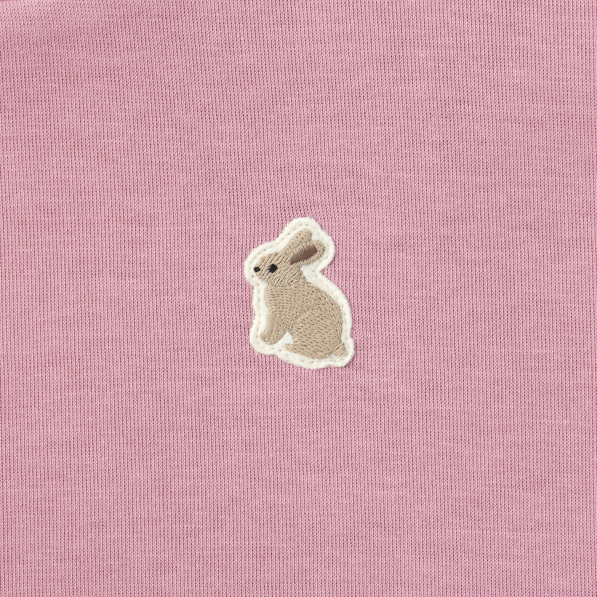 ベビー　あたまするっと二重編み刺繍入りスウェットシャツ