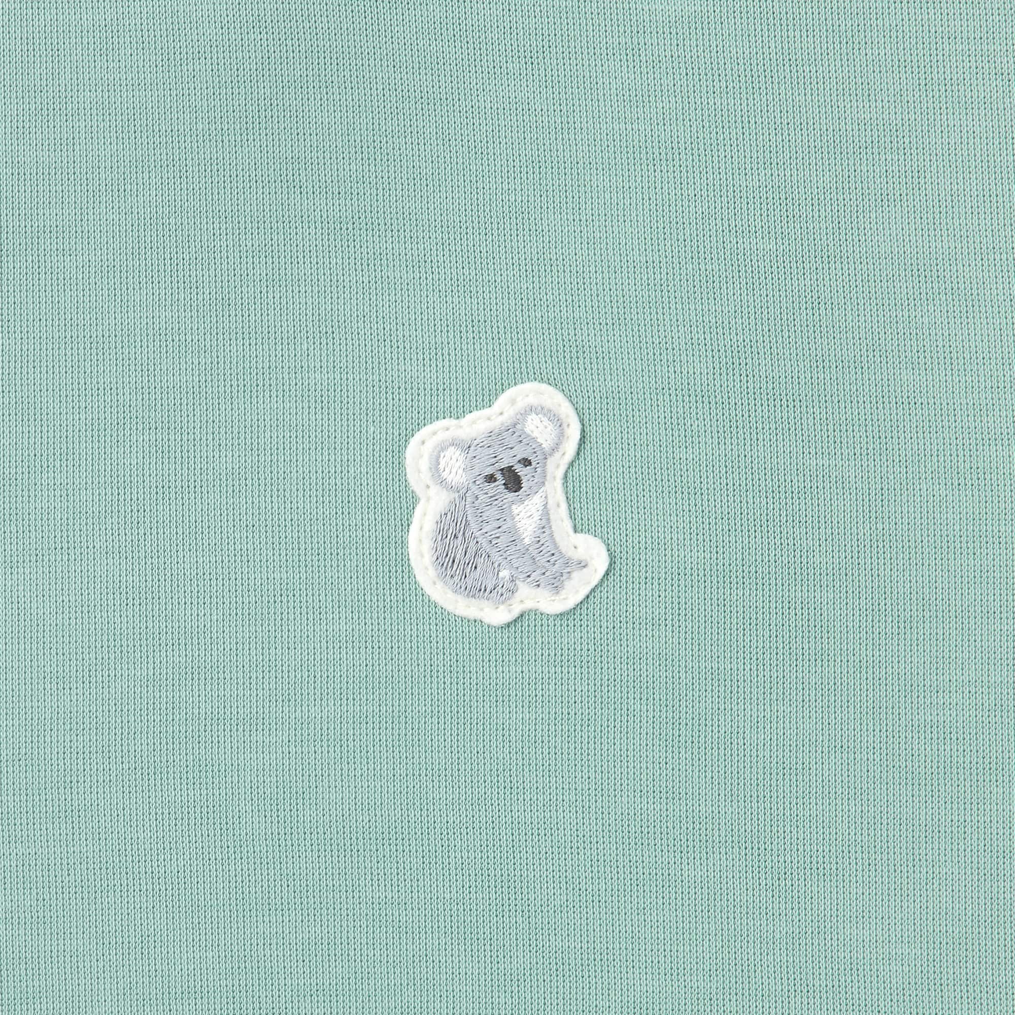 ベビー　あたまするっと二重編み刺繍入りスウェットシャツ