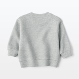 ベビー　あたまするっと二重編み刺繍入りスウェットシャツ