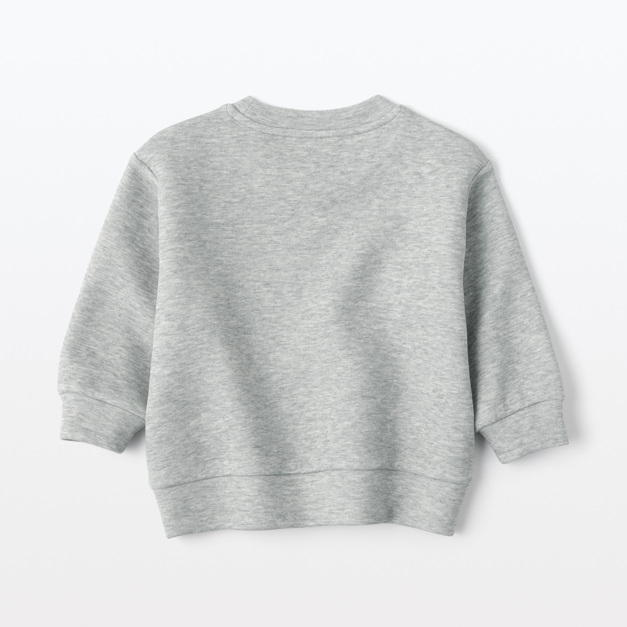 ベビー　あたまするっと二重編み刺繍入りスウェットシャツ