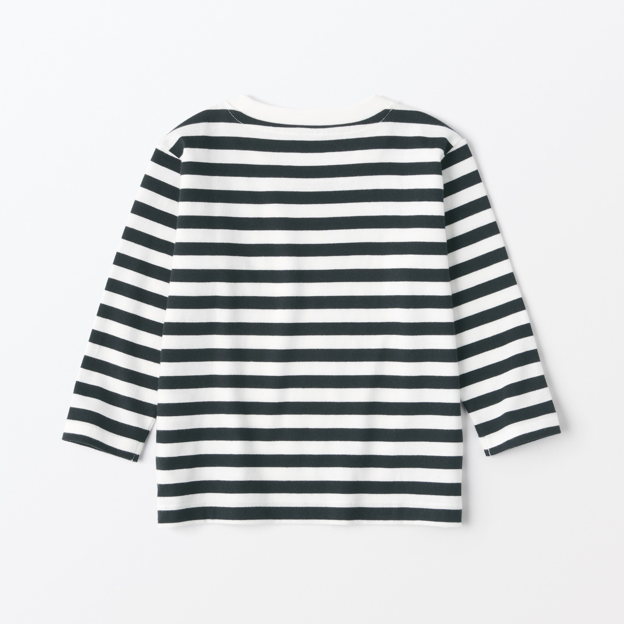 ベビー　あたまするっと　クルーネック長袖Ｔシャツ　ボーダー