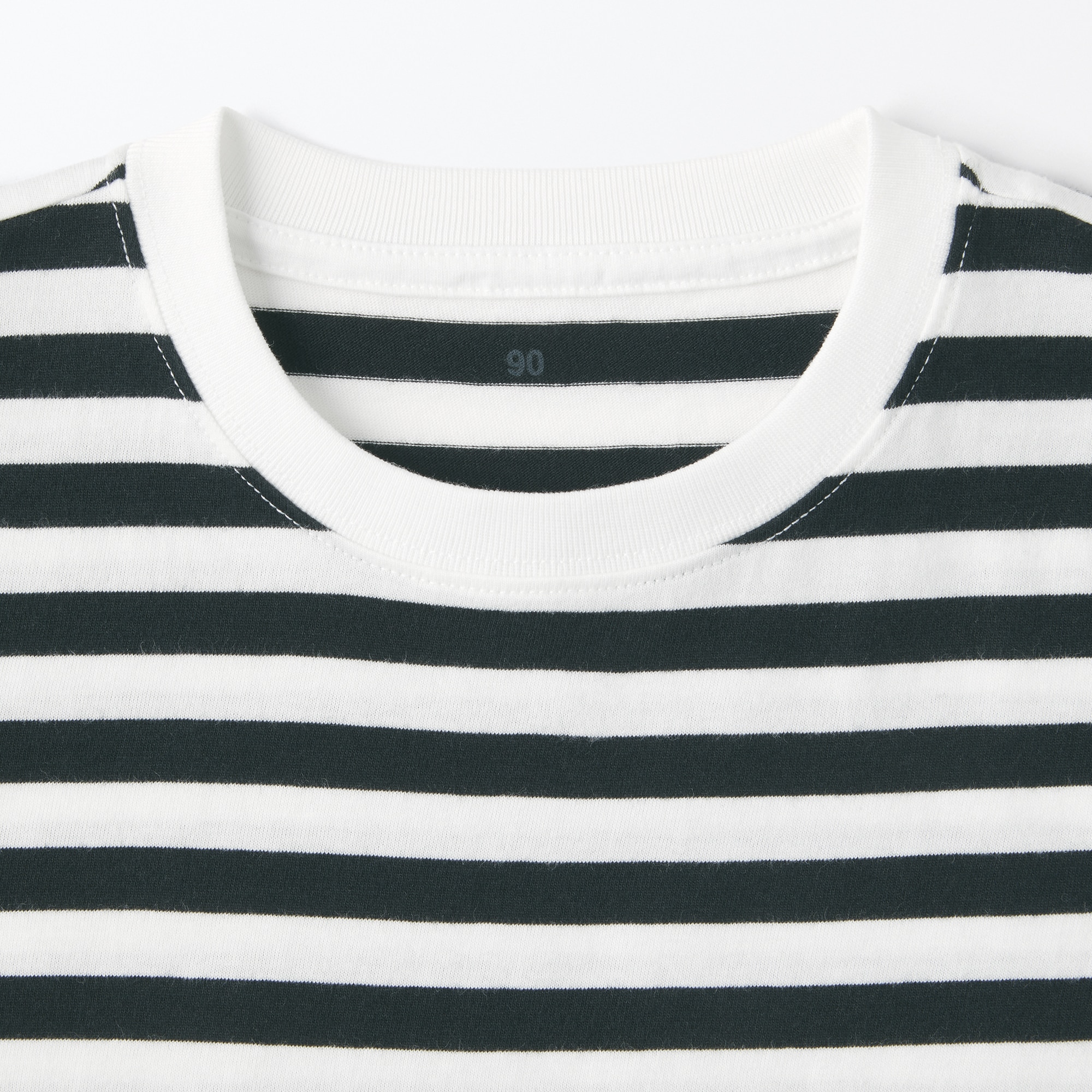 ベビー　あたまするっと　クルーネック長袖Ｔシャツ　ボーダー