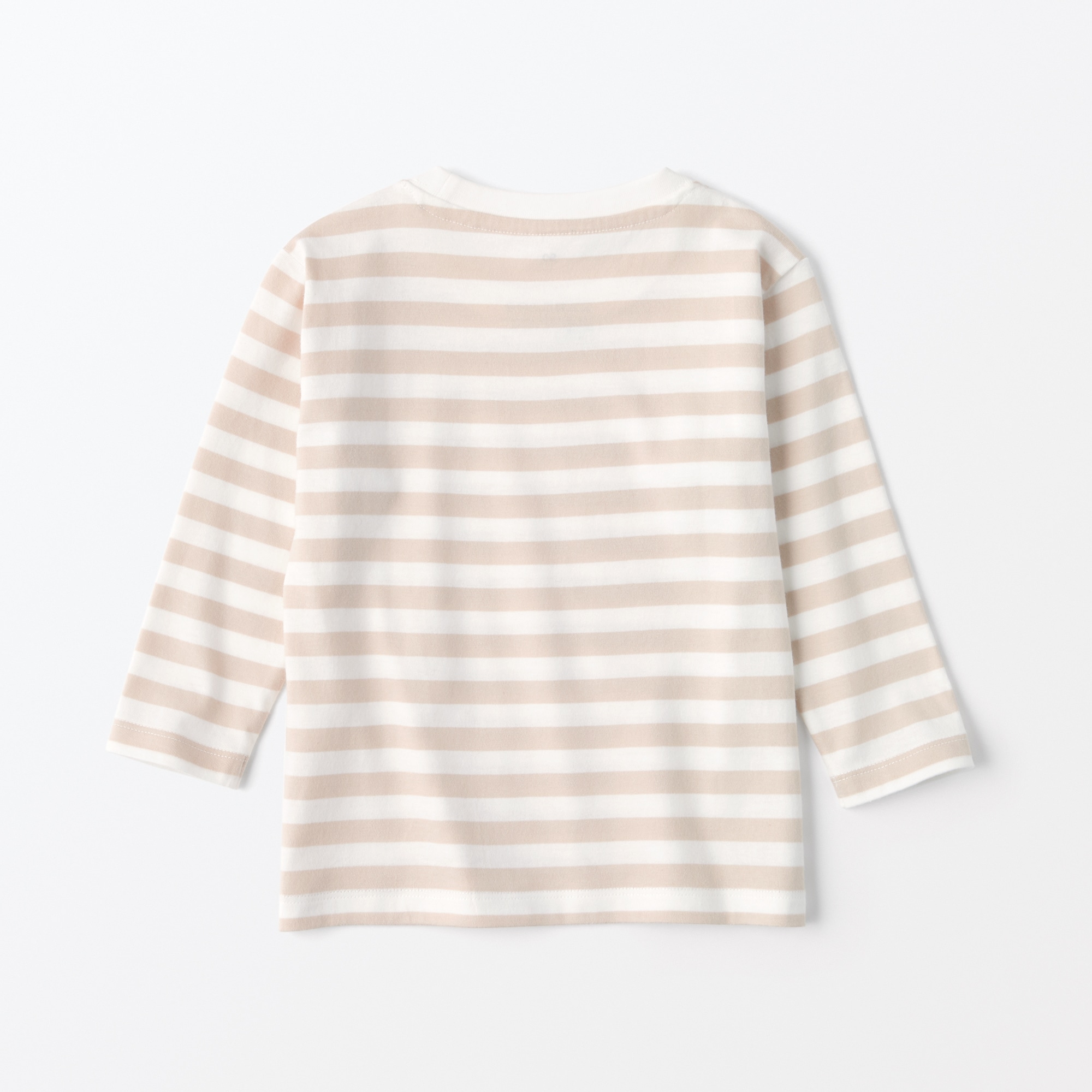 ベビー　あたまするっと　クルーネック長袖Ｔシャツ　ボーダー