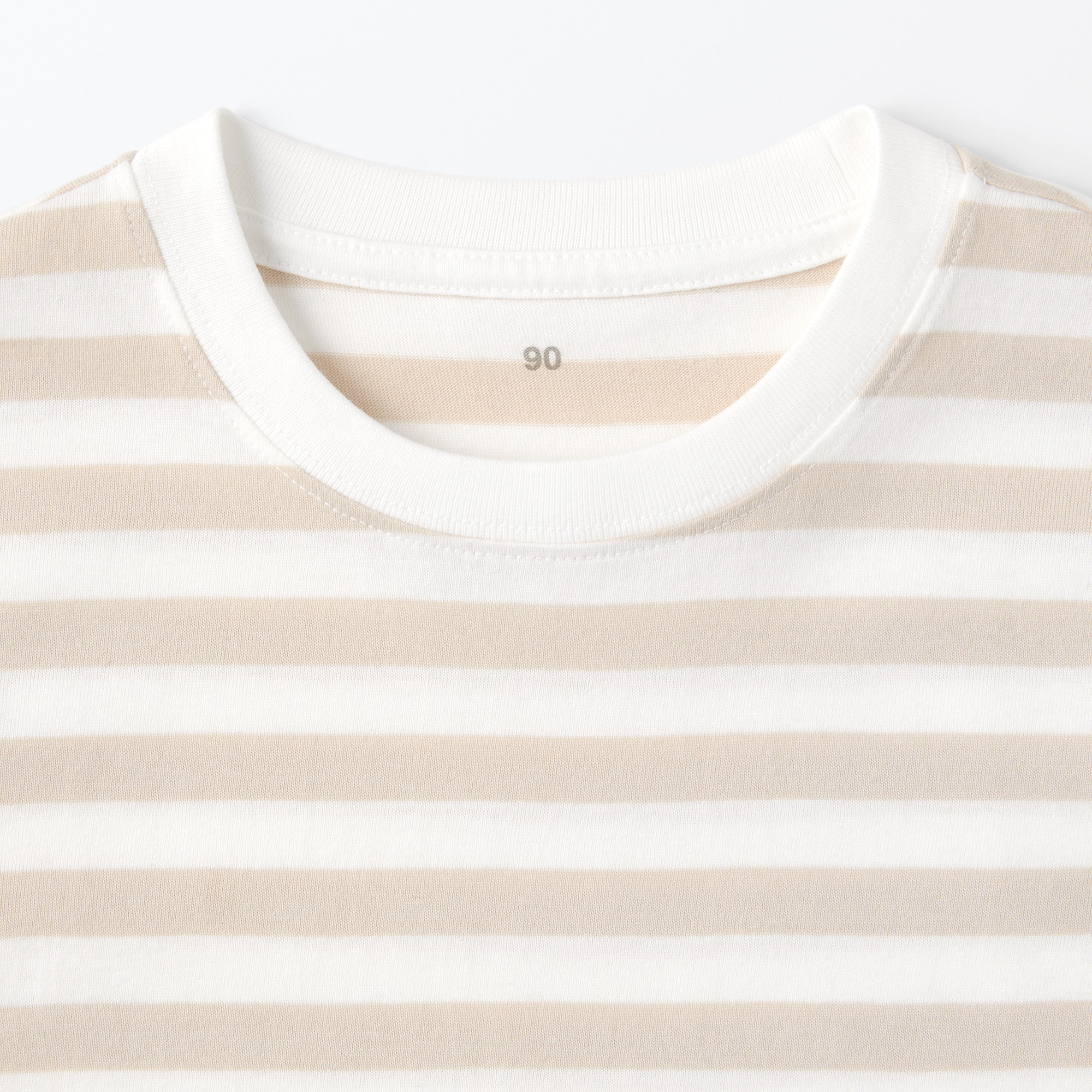 ベビー　あたまするっと　クルーネック長袖Ｔシャツ　ボーダー