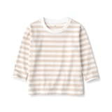 ベビー　あたまするっと　クルーネック長袖Ｔシャツ　ボーダー