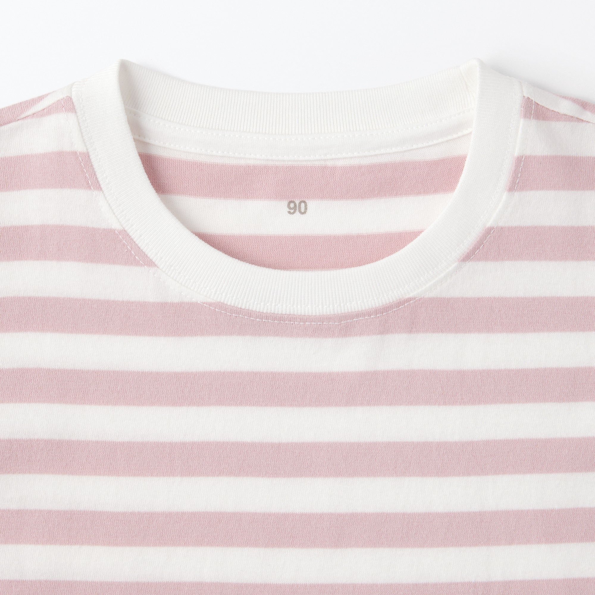 ベビー　あたまするっと　クルーネック長袖Ｔシャツ　ボーダー