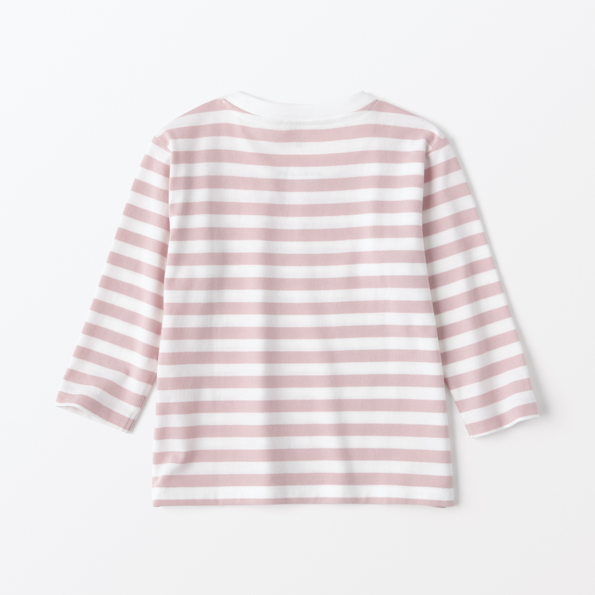 ベビー　あたまするっと　クルーネック長袖Ｔシャツ　ボーダー