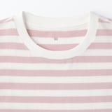 ベビー　あたまするっと　クルーネック長袖Ｔシャツ　ボーダー