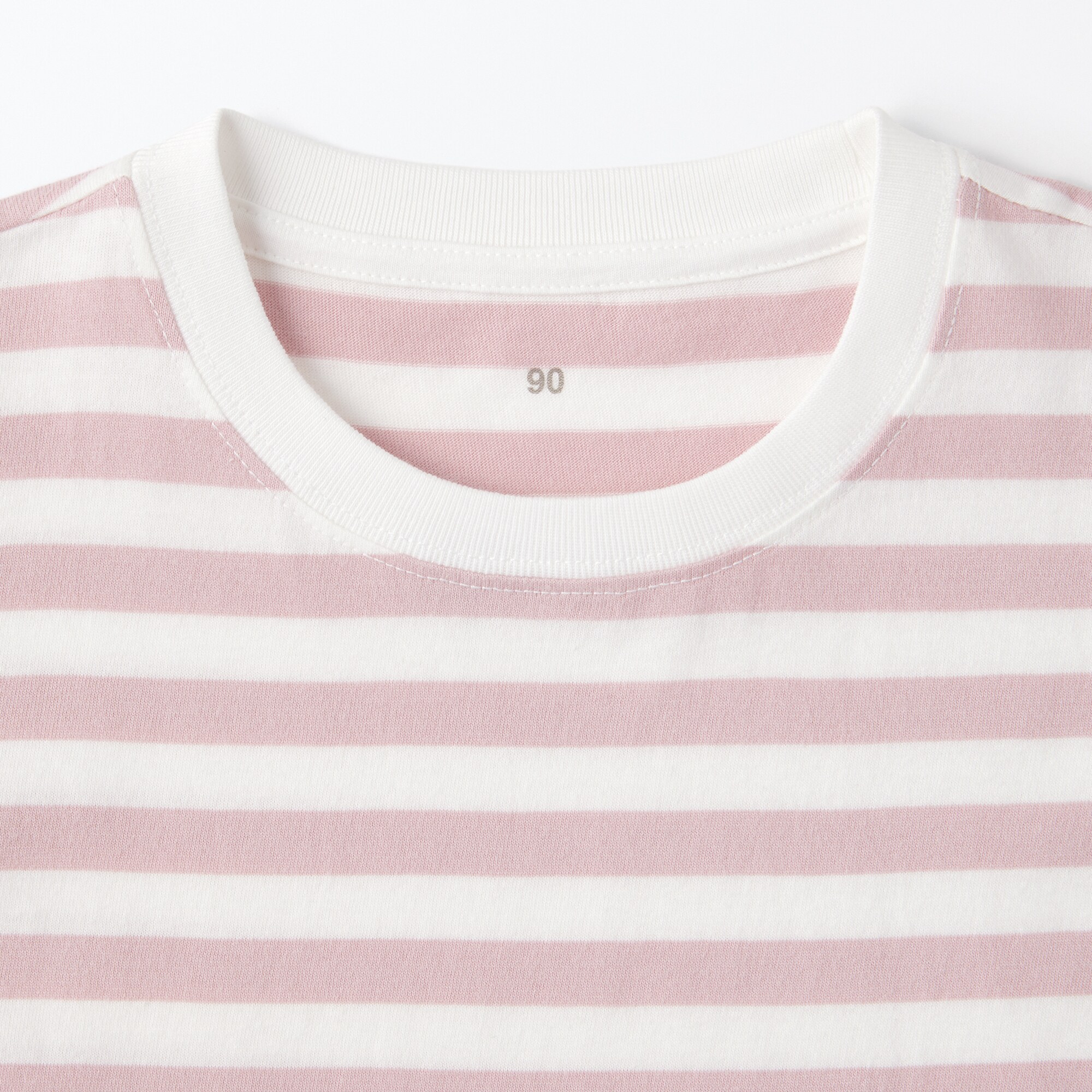 ベビー　あたまするっと　クルーネック長袖Ｔシャツ　ボーダー