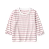 ベビー　あたまするっと　クルーネック長袖Ｔシャツ　ボーダー