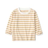 ベビー　あたまするっと　クルーネック長袖Ｔシャツ　ボーダー