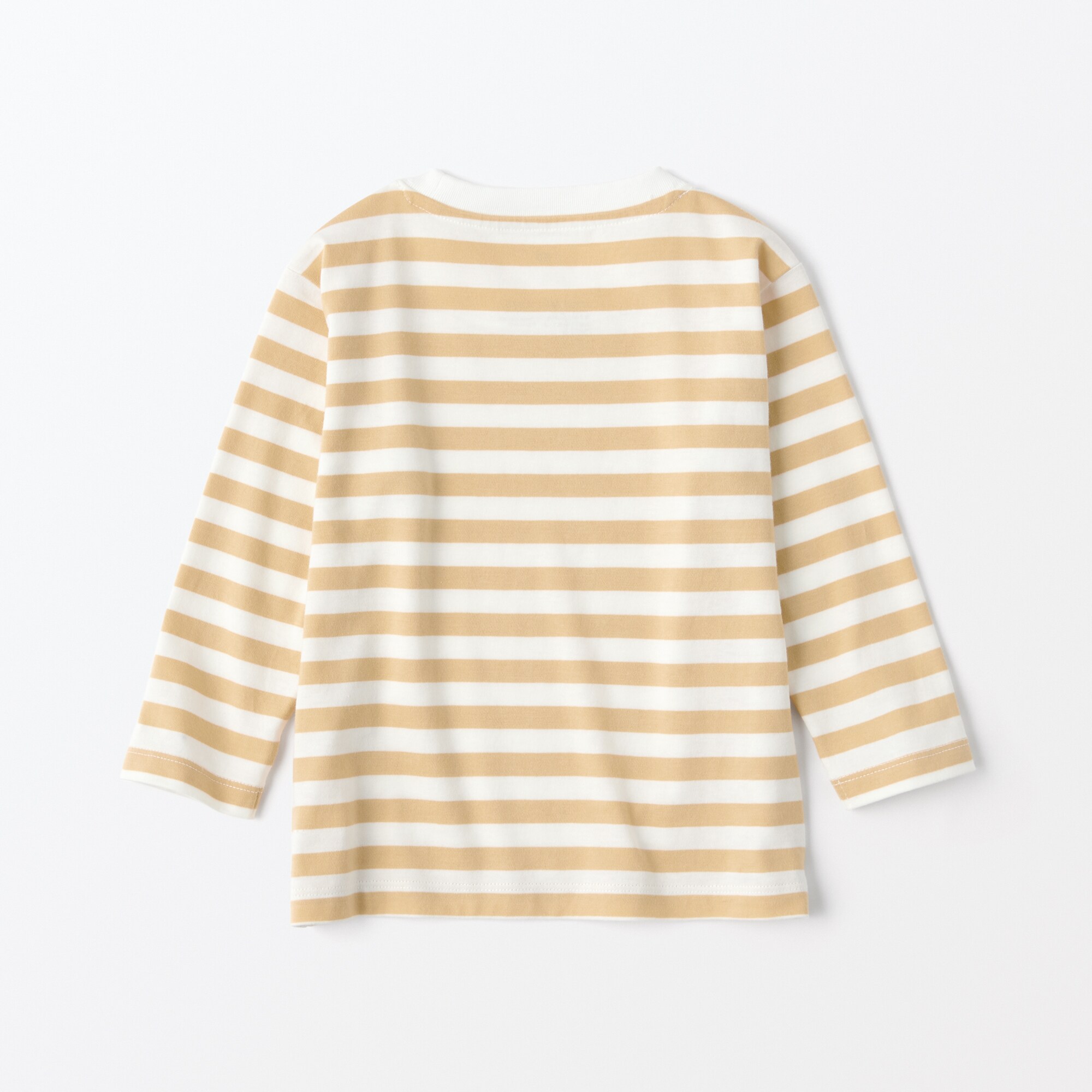 ベビー　あたまするっと　クルーネック長袖Ｔシャツ　ボーダー