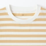 ベビー　あたまするっと　クルーネック長袖Ｔシャツ　ボーダー