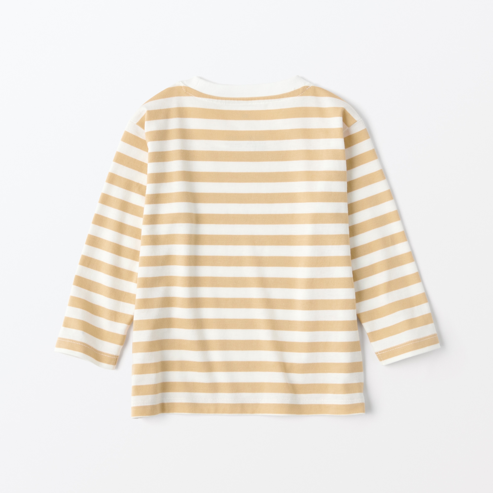 ベビー　あたまするっと　クルーネック長袖Ｔシャツ　ボーダー