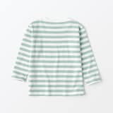 ベビー　あたまするっと　クルーネック長袖Ｔシャツ　ボーダー