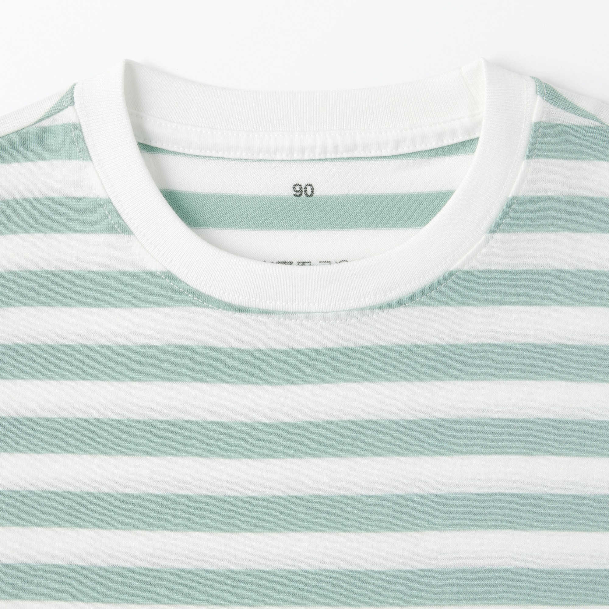 ベビー　あたまするっと　クルーネック長袖Ｔシャツ　ボーダー