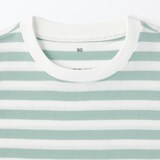 ベビー　あたまするっと　クルーネック長袖Ｔシャツ　ボーダー