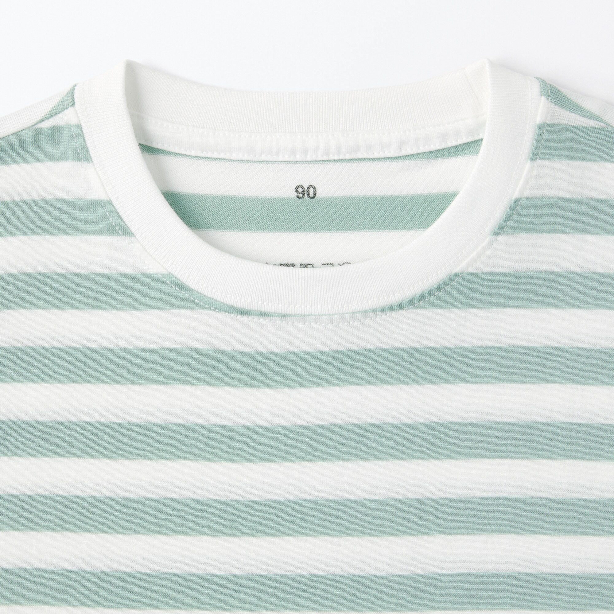 ベビー　あたまするっと　クルーネック長袖Ｔシャツ　ボーダー