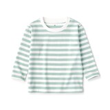 ベビー　あたまするっと　クルーネック長袖Ｔシャツ　ボーダー