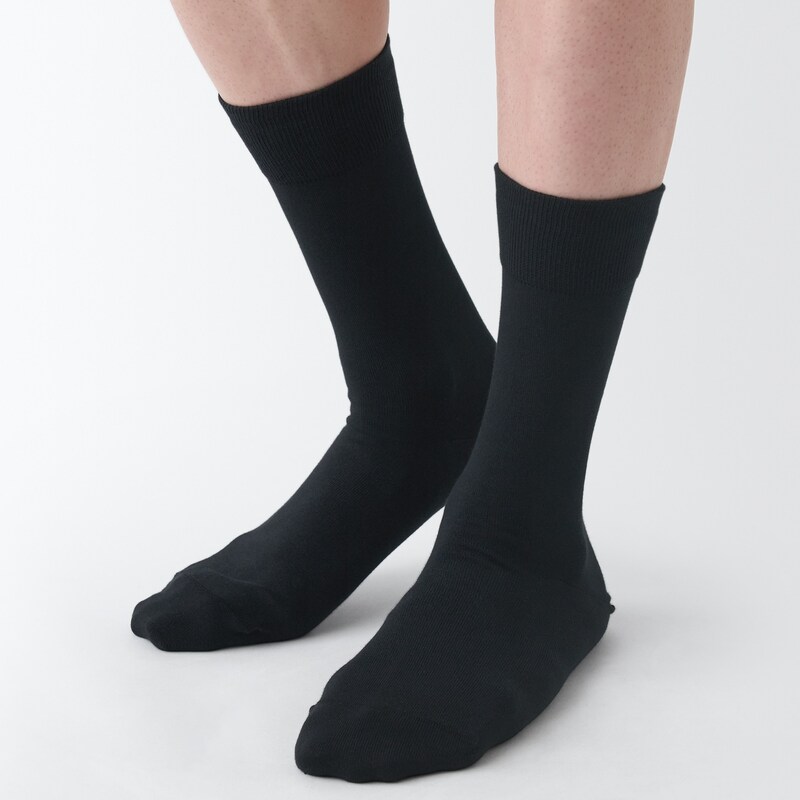 紳士 足なり直角 ビジネス靴下（無地） | 無印良品 