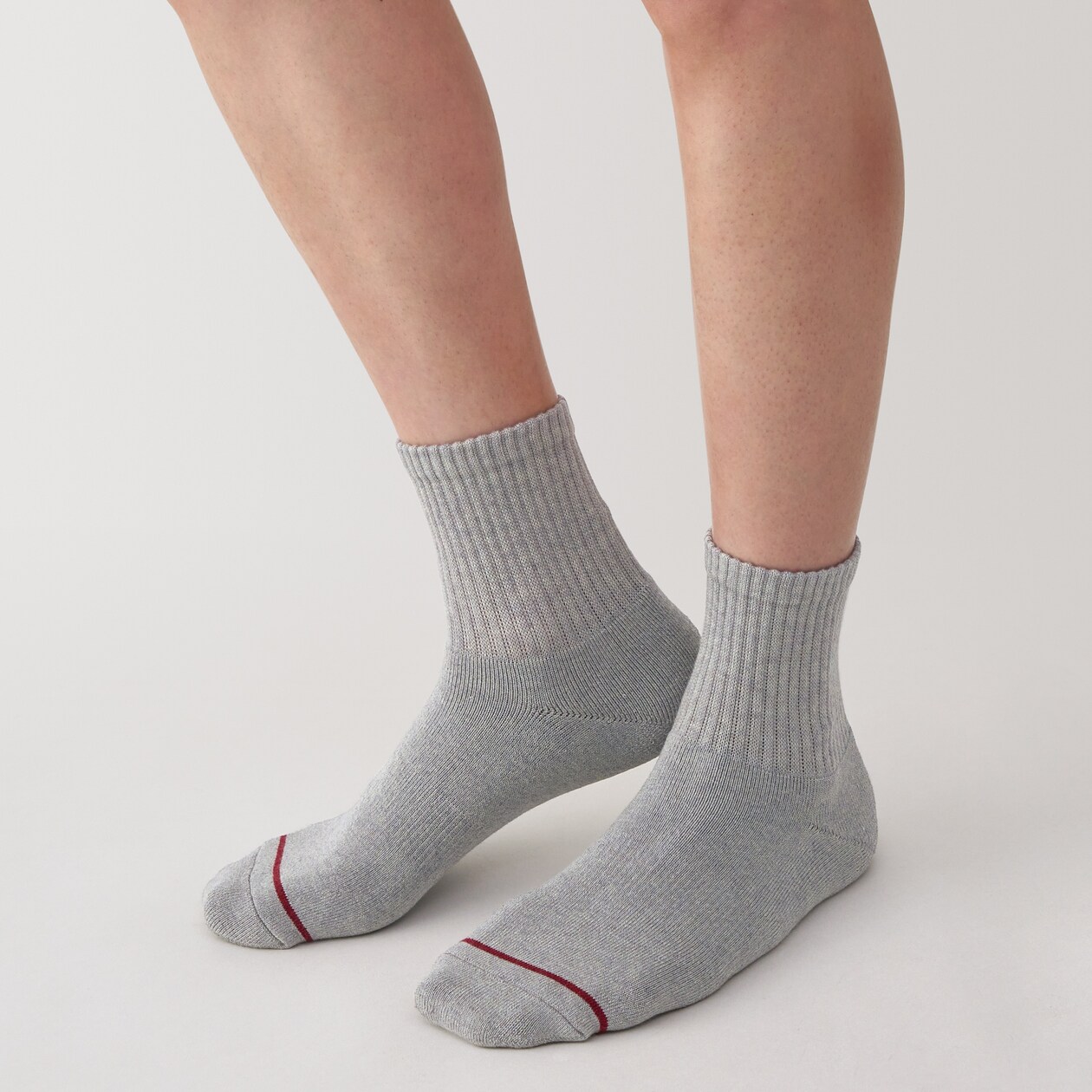 紳士　足なり直角　あったか綿　厚手ショート丈靴下（ウール入り）