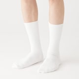 紳士　足なり直角　ズレ落ちにくいリブ編み靴下