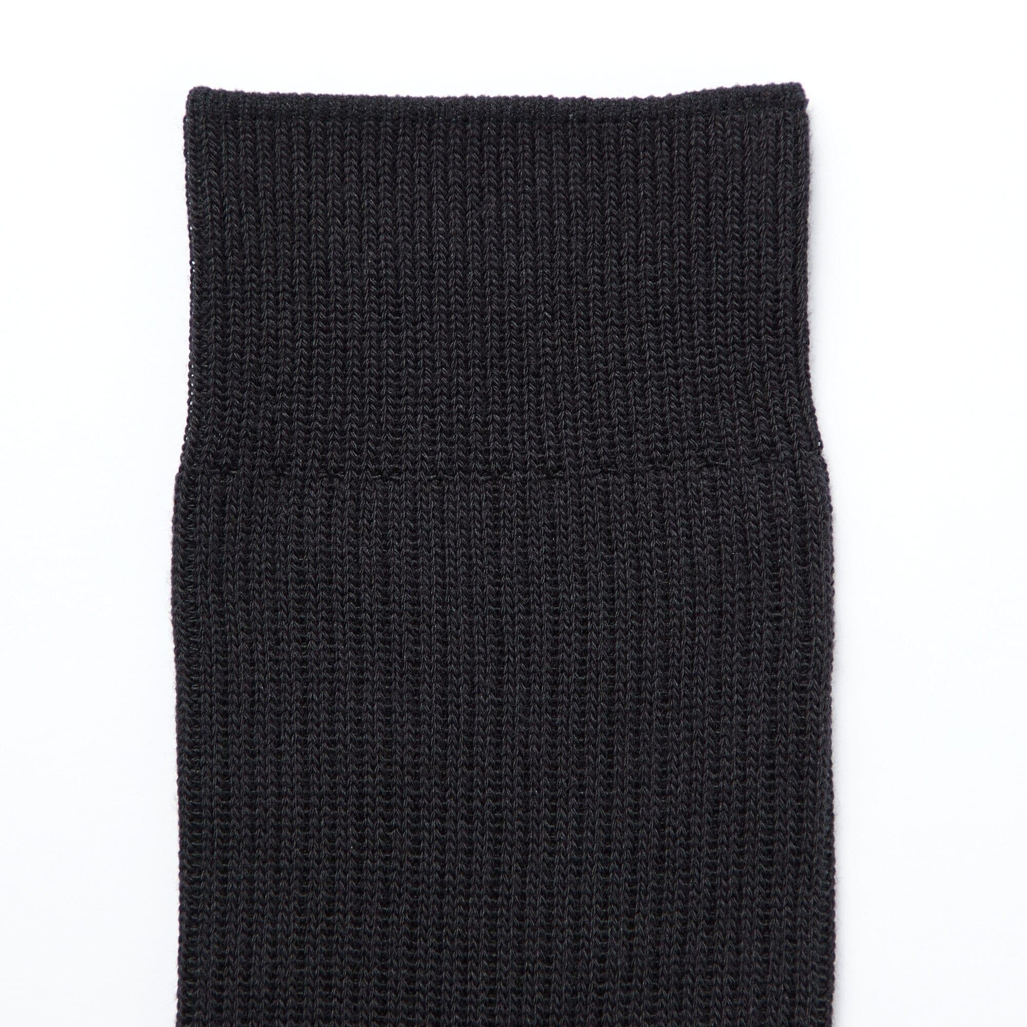 紳士　足なり直角　ズレ落ちにくいリブ編み靴下