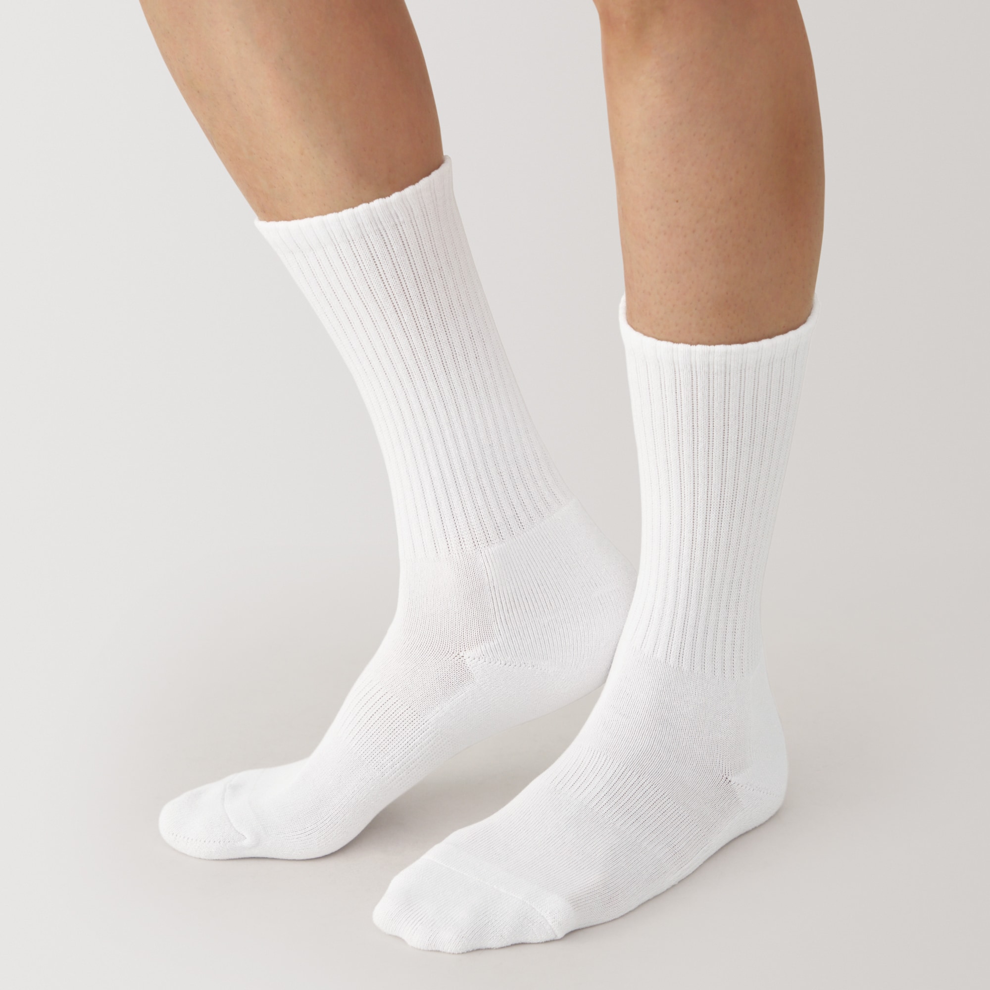 紳士　足なり直角　パイル編み　靴下（厚手・無地）