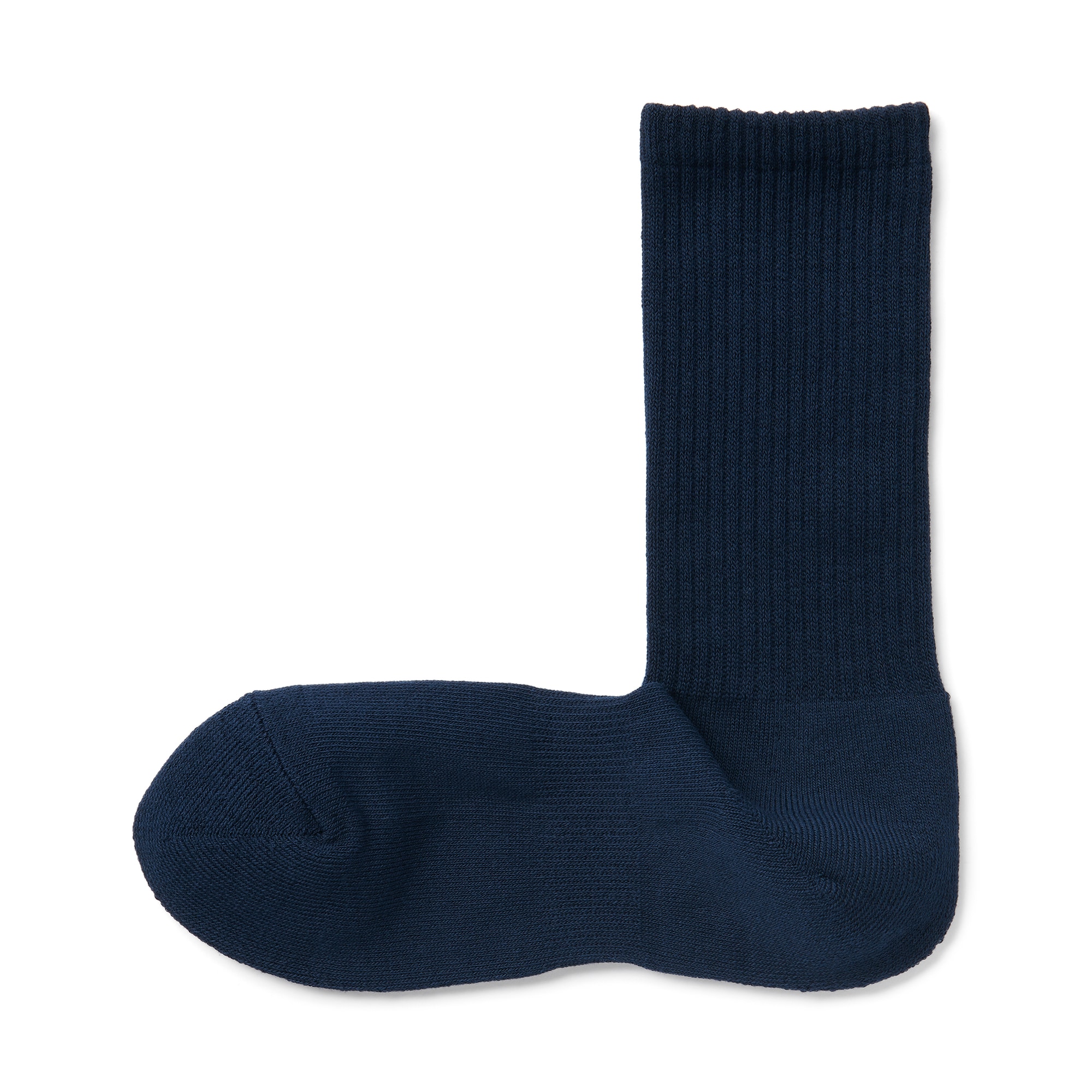 紳士　足なり直角　パイル編み　靴下（厚手・無地）