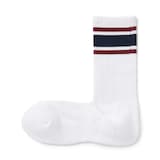 紳士　足なり直角　パイル編み　靴下（厚手・ライン）