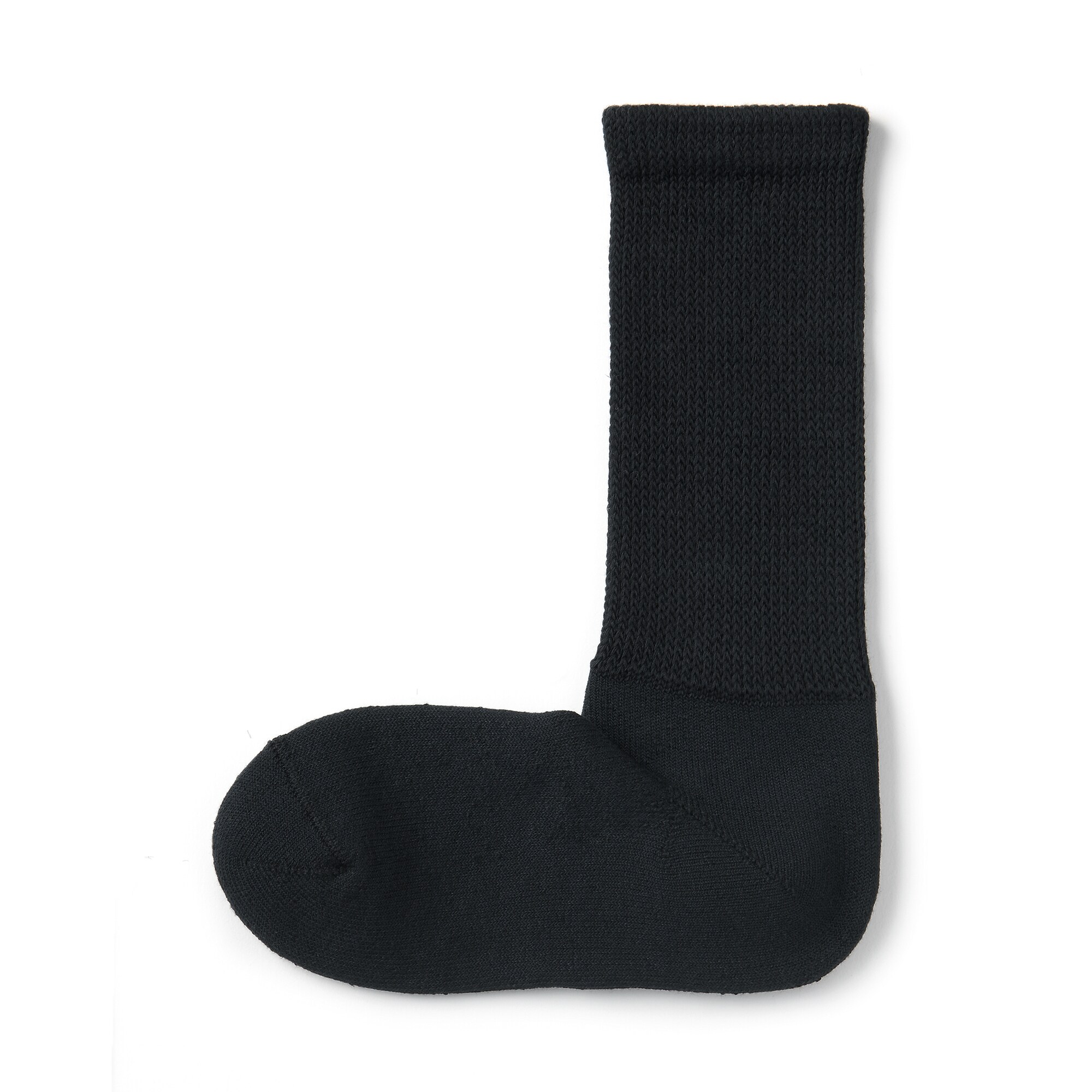 紳士　足なり直角　パイル編み　履き口のびのび　靴下