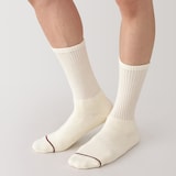 紳士　足なり直角　あったか綿　厚手靴下（ウール入り・無地）