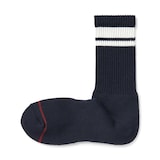 紳士　足なり直角　あったか綿　厚手靴下（ウール入り・ライン）