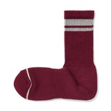 紳士　足なり直角　あったか綿　厚手靴下（ウール入り・ライン）