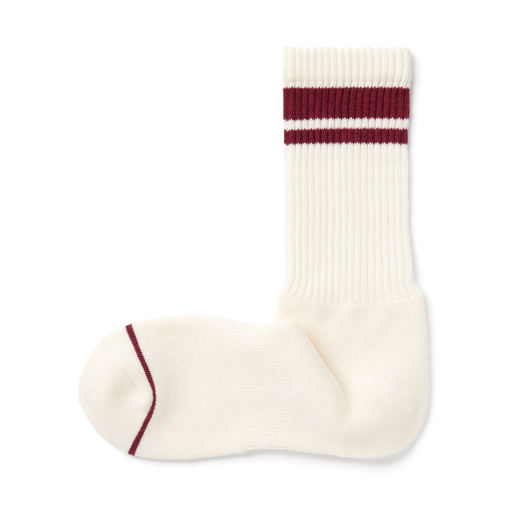 紳士　足なり直角　あったか綿　厚手靴下（ウール入り・ライン）