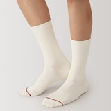 紳士　足なり直角　あったか綿　リブ編み靴下（ウール入り）