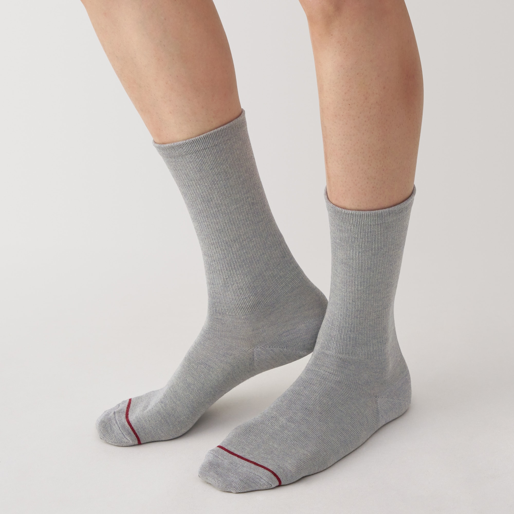 紳士　足なり直角　あったか綿　足首に沿う靴下（ウール入り）