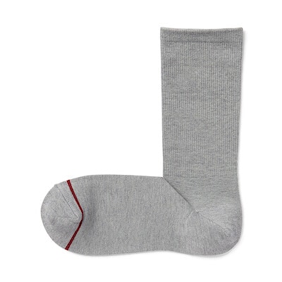 紳士　足なり直角　あったか綿　足首に沿う靴下（ウール入り）