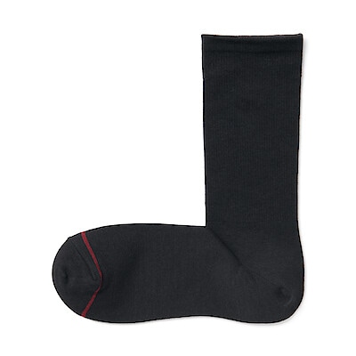 紳士　足なり直角　あったか綿　足首に沿う靴下（ウール入り）