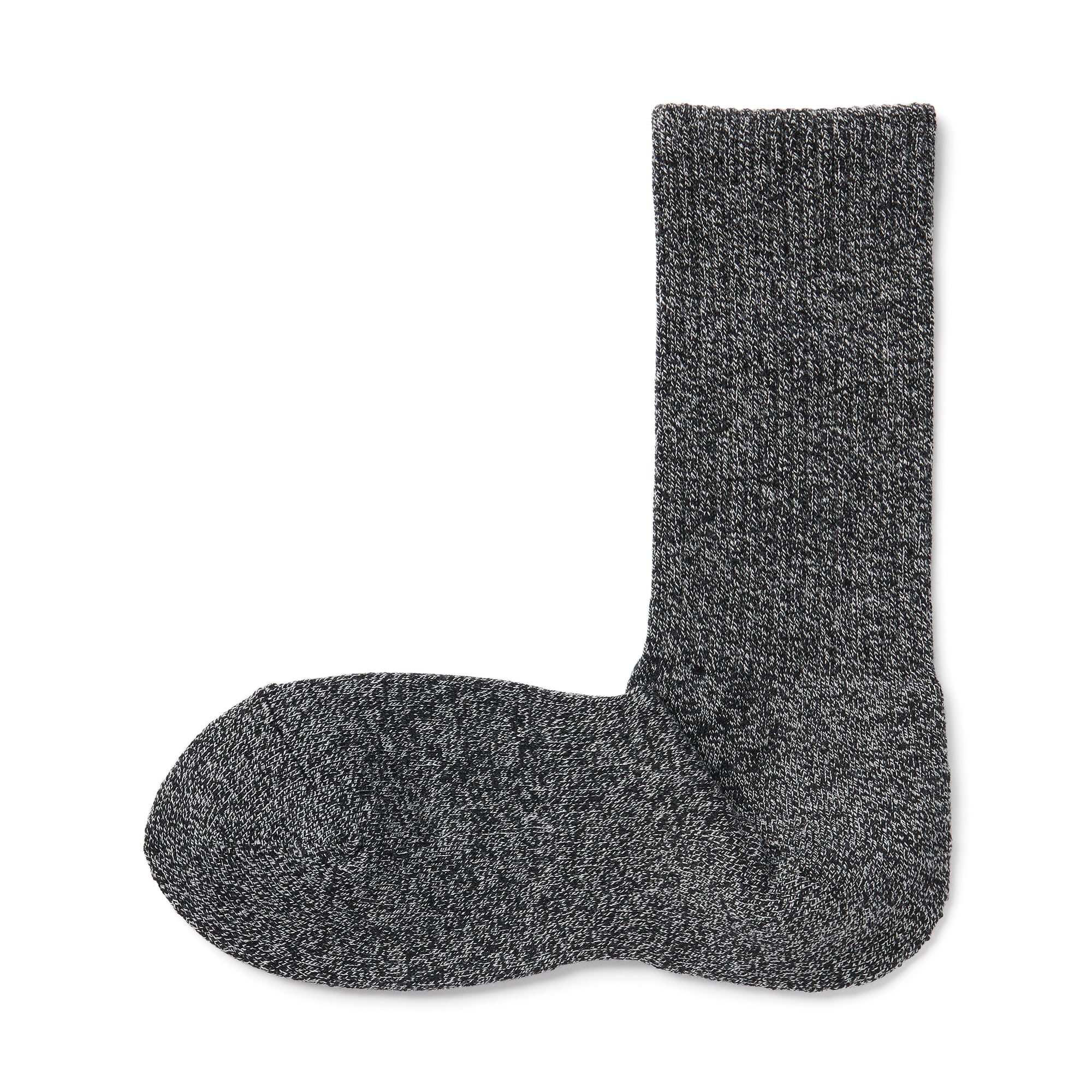 紳士　足なり直角　パイル編み　靴下（厚手・無地）※杢色