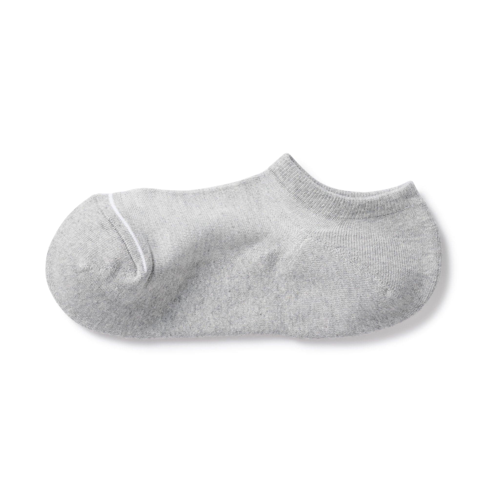 婦人　足なり直角　パイル編みスニーカーイン　※杢色