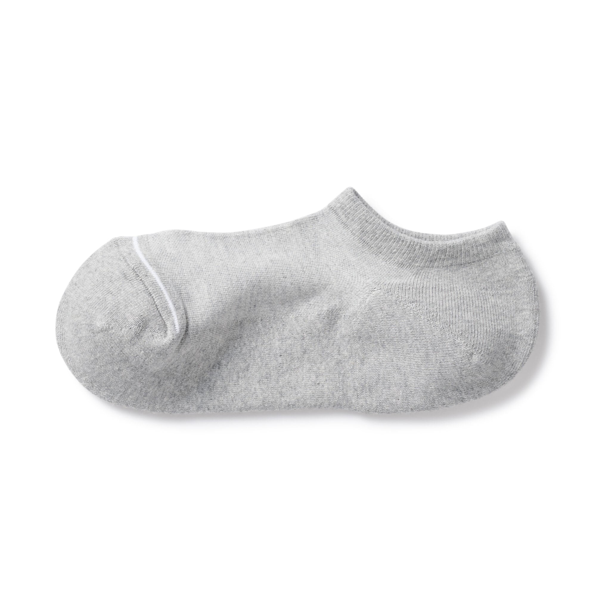 婦人　足なり直角　パイル編みスニーカーイン　※杢色