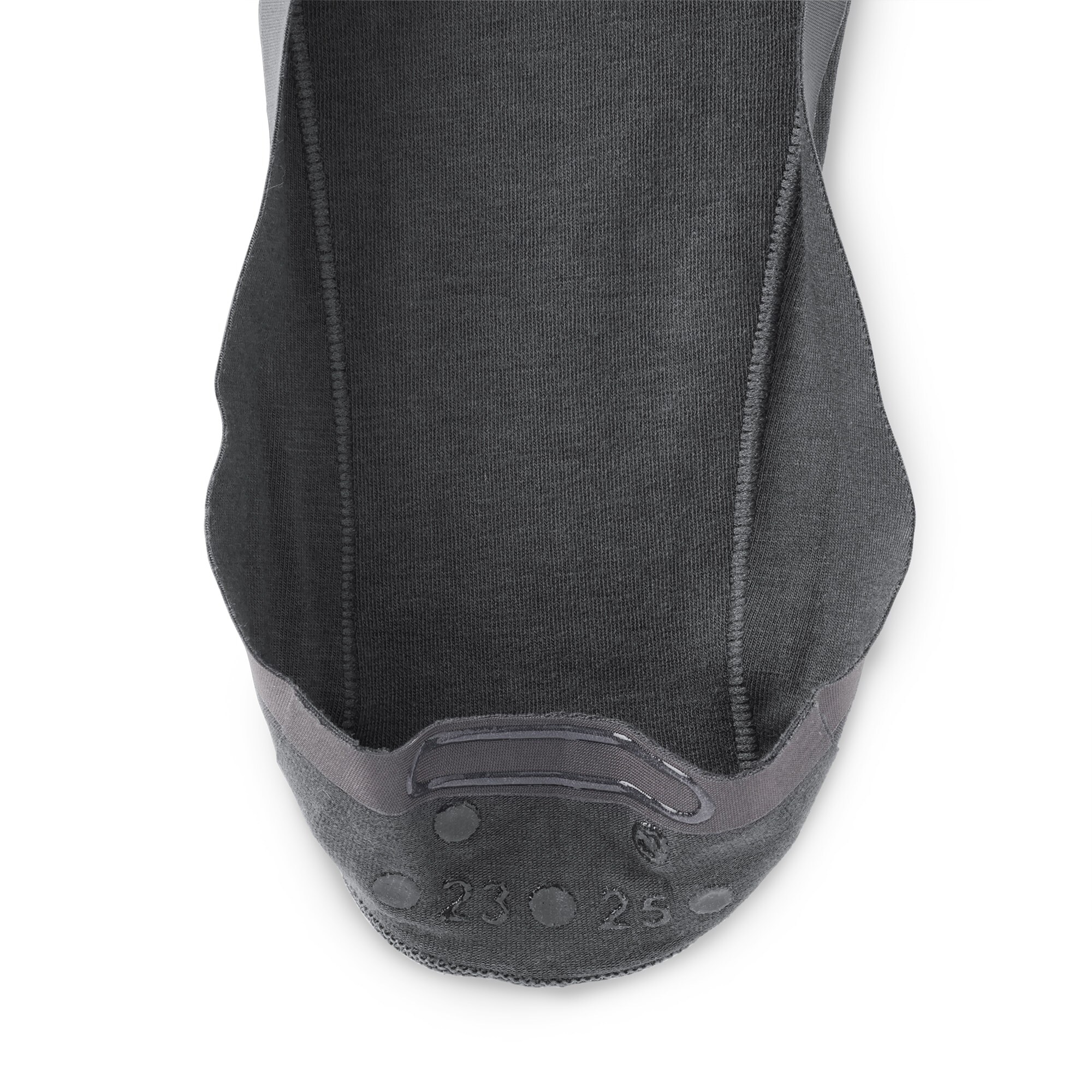 婦人　つま先に縫い目のない　浅履きフットカバー（かかと滑り止め付き）