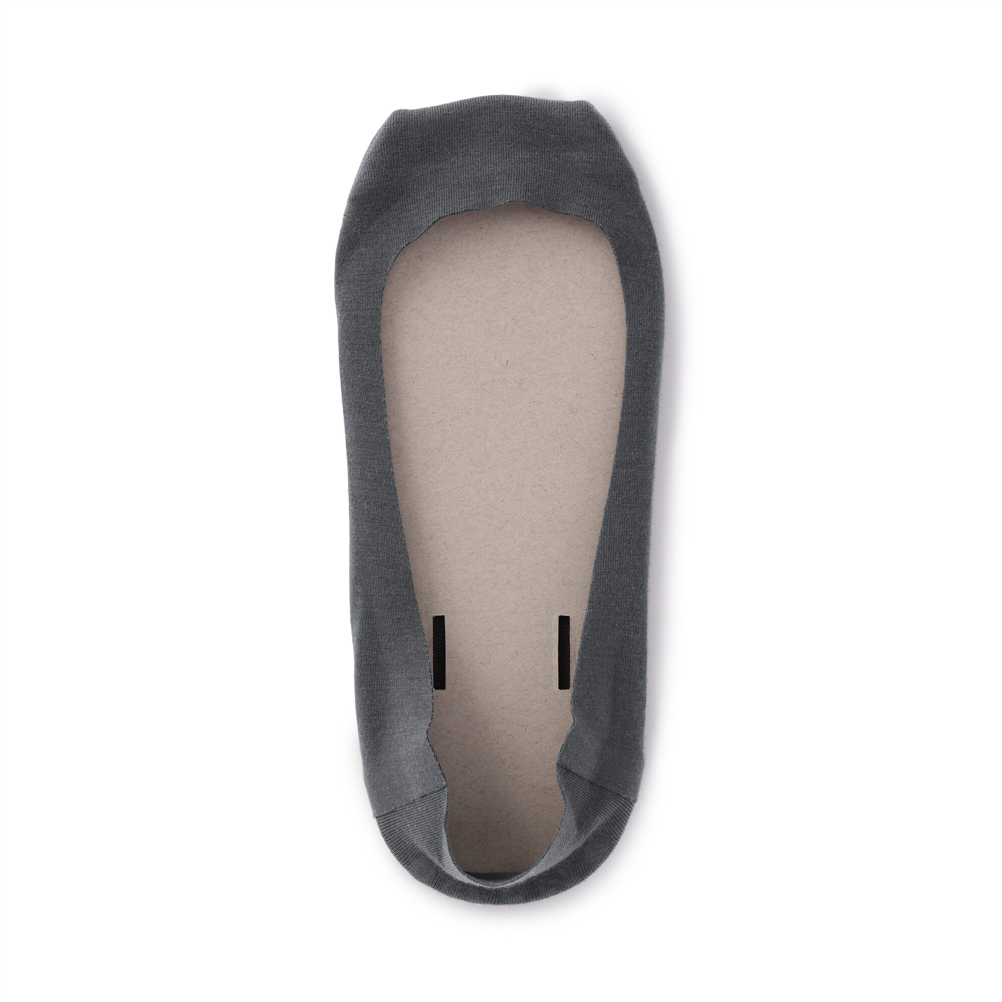 婦人　つま先に縫い目のない　浅履きフットカバー（かかと滑り止め付き）