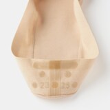 婦人　つま先に縫い目のない　浅履きフットカバー（かかと滑り止め付き）