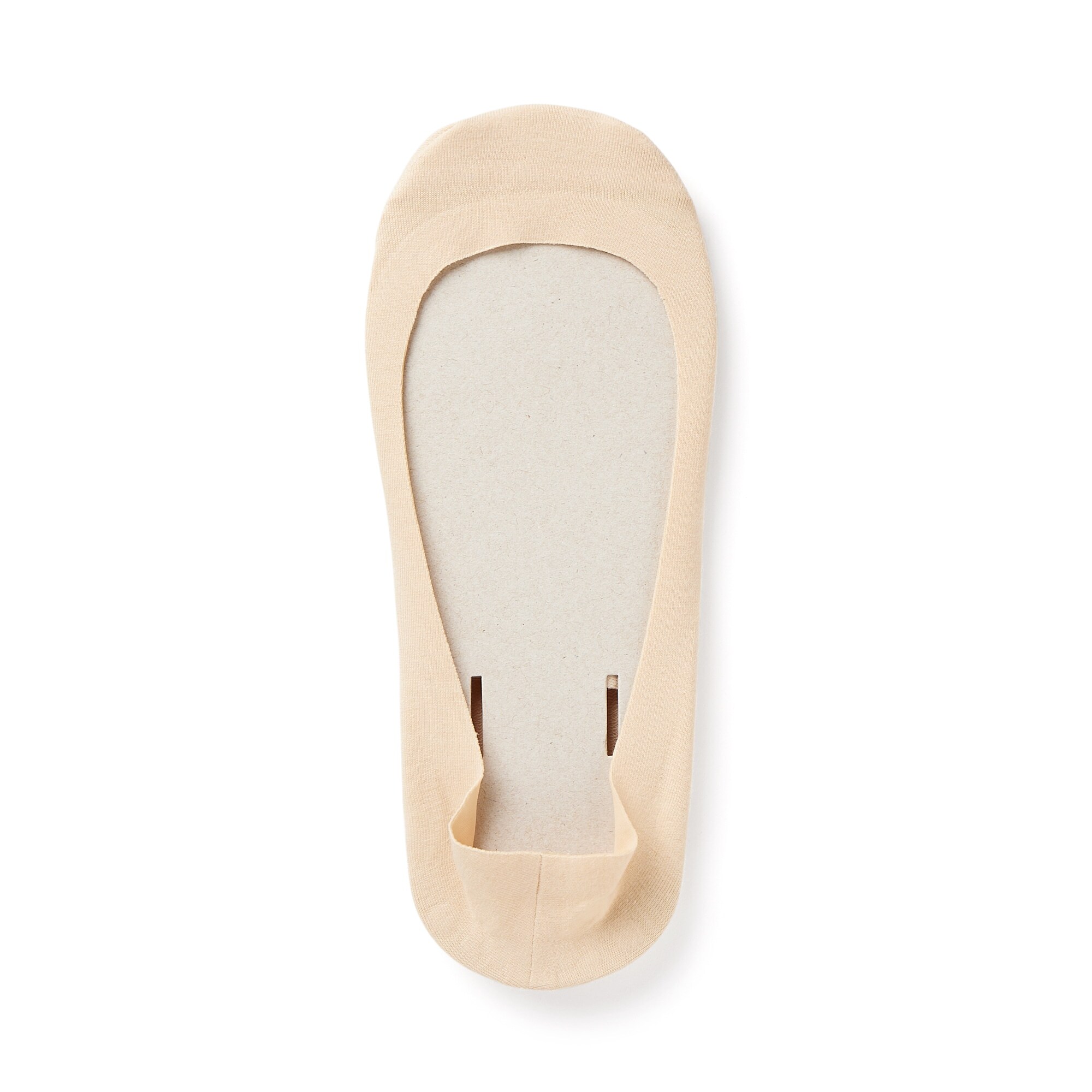 婦人　つま先に縫い目のない　浅履きフットカバー（かかと滑り止め付き）