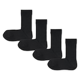 婦人　足なり直角　リブ編み靴下（４足組）