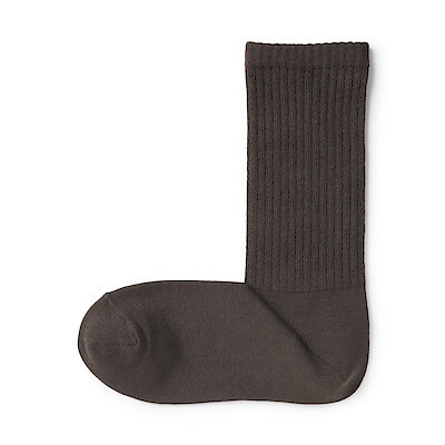 婦人　足なり直角　履き口やわらか　ざっくり編み靴下（口ゴムなし）