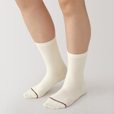 婦人　足なり直角　履き口やわらか　あったか綿　靴下（ウール入り・口ゴムなし）